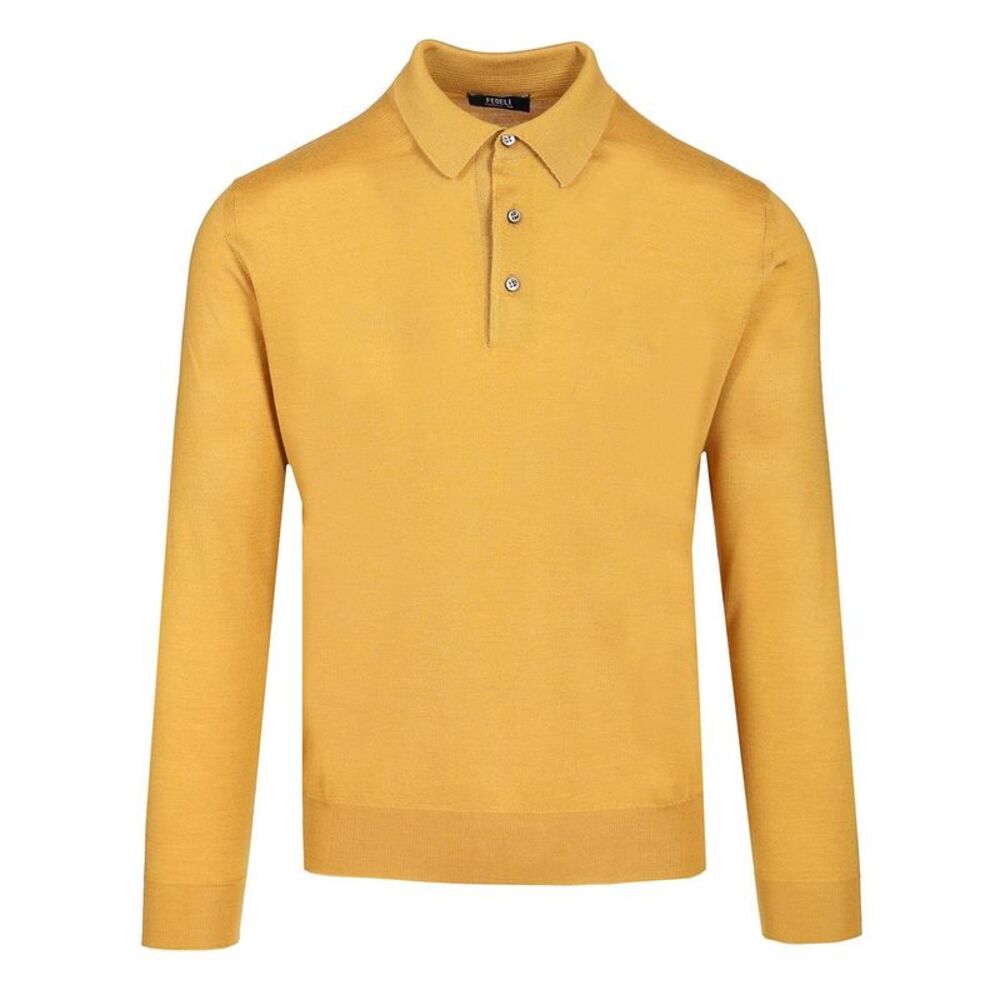 Fedeli Men Long-Sleeved Polo Shirt